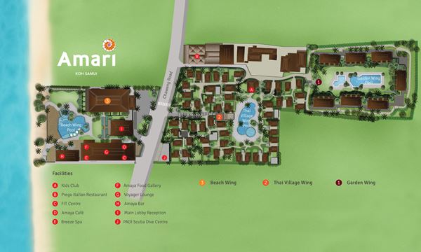 Resort Map - Amari Koh Samui