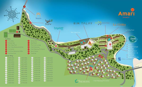 Resort Map - Amari Phuket